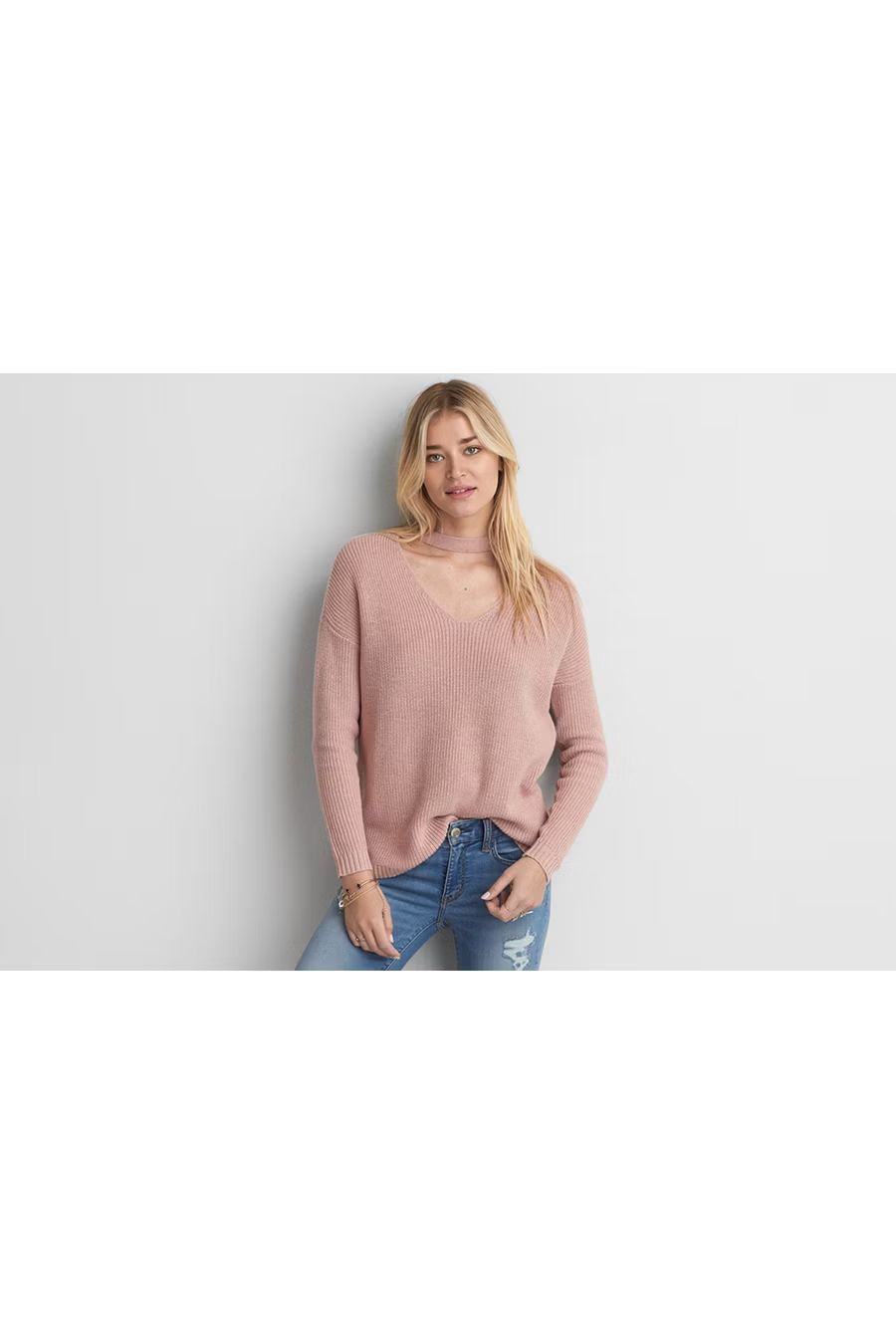 AE Choker Neck Sweater | American Eagle Outfitters (US & CA)