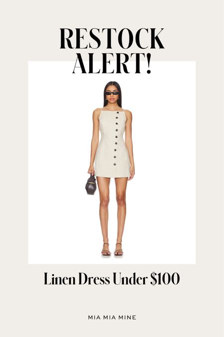 Revolve linen dress back in stock - under $100 summer dress

#LTKSeasonal #LTKFindsUnder100 #LTKStyleTip