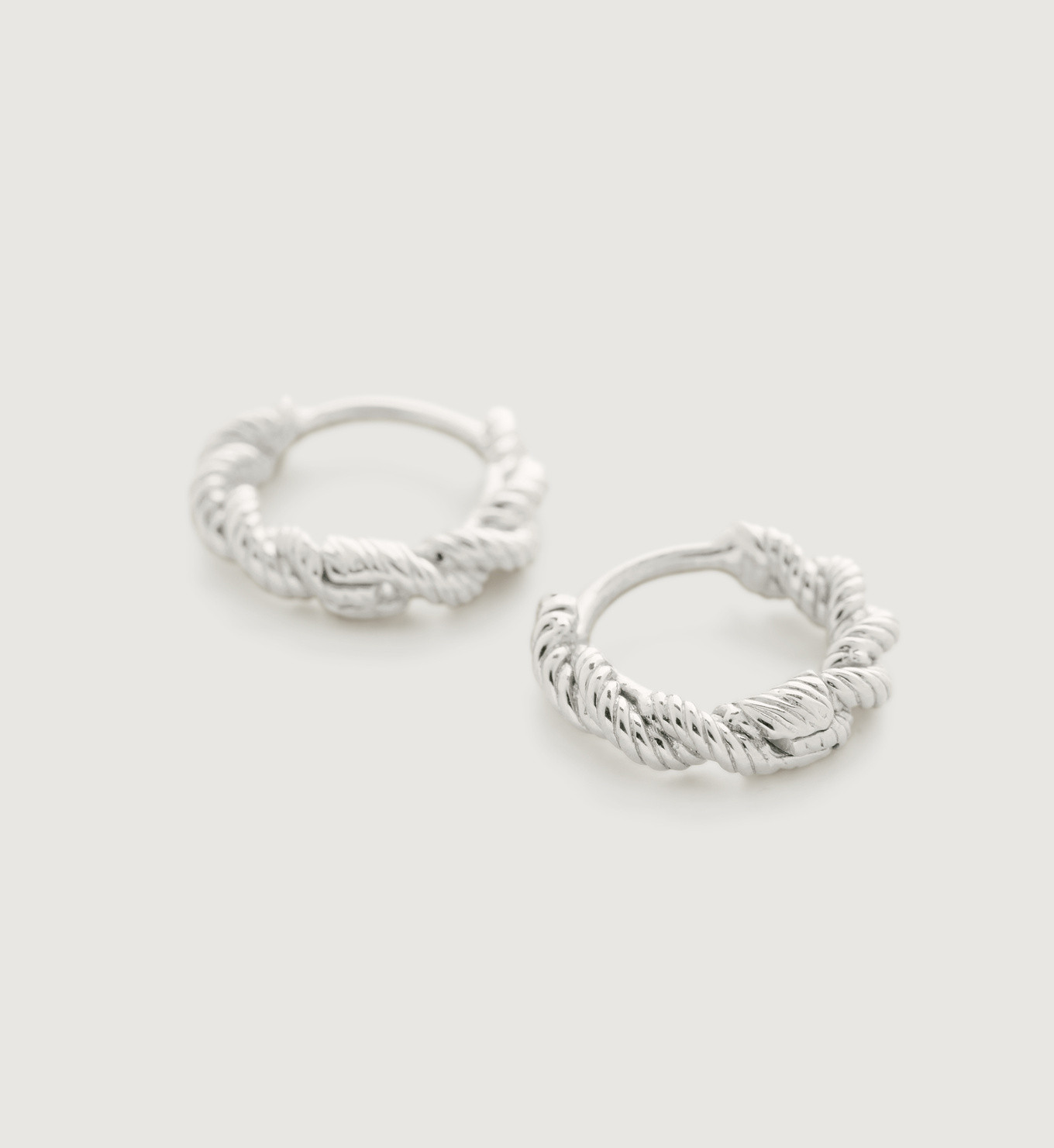 Corda Mini Huggie Earrings | Monica Vinader (US)