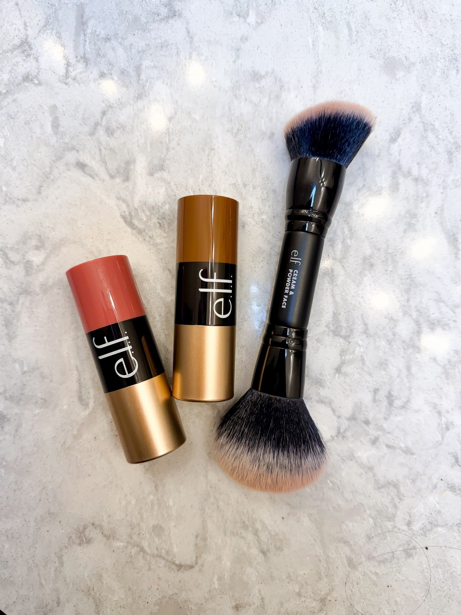 Elf cream blush & bronzer
Bronzer shade: tan
Blush shade: muted mauve

#LTKBeauty