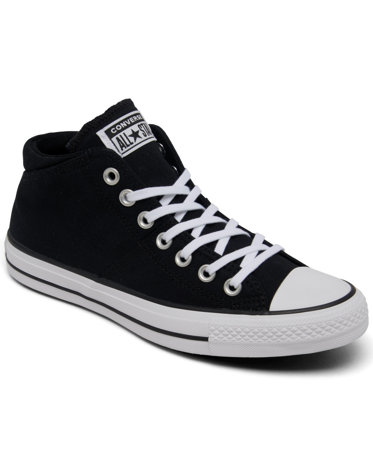 Converse Women's Chuck Taylor Madison Mid Casual Sneakers from Finish Line - Black | Macy's