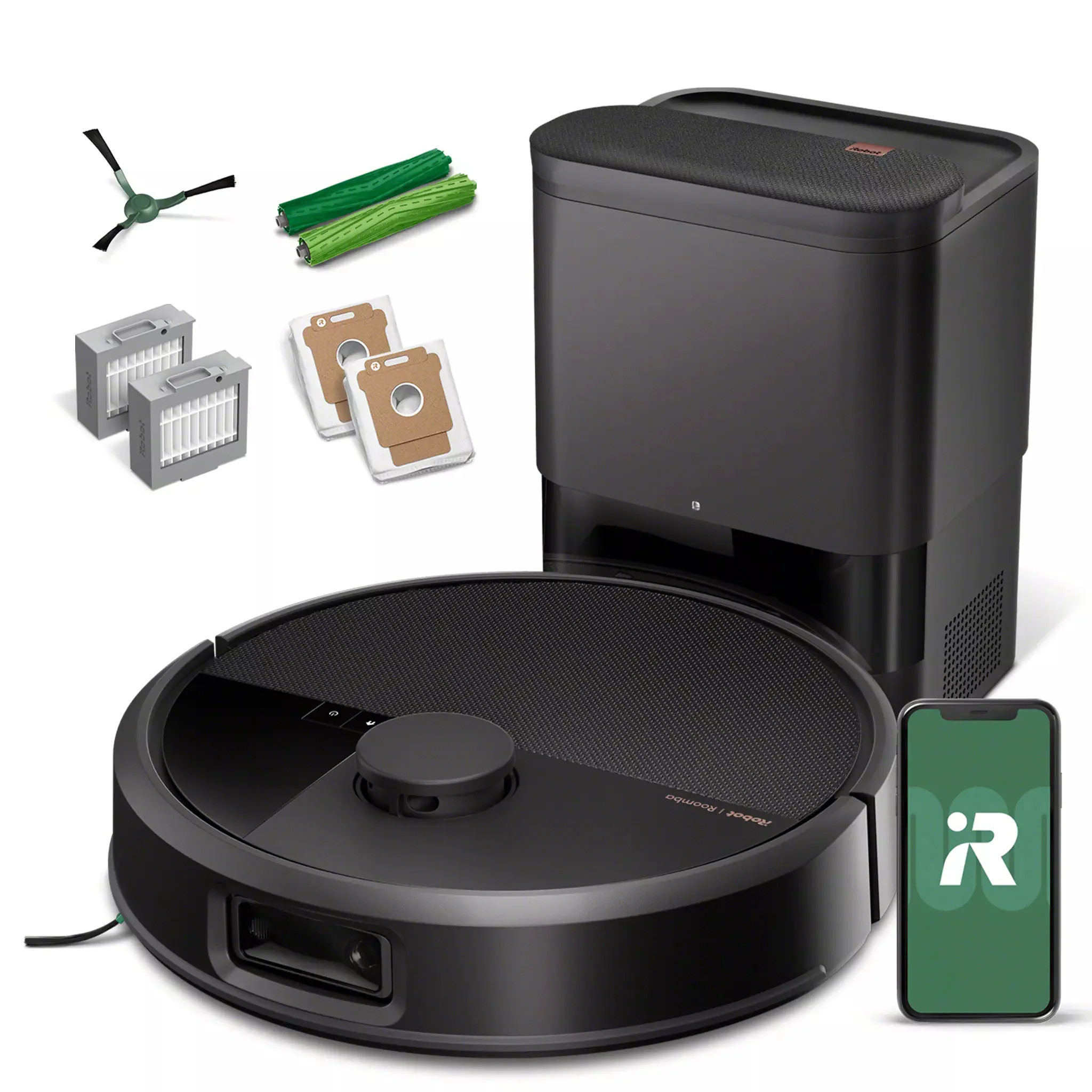 iRobot Roomba Max 705 Vac Auto Charging Self Emptying Robotic Vacuum Cleaner Rubber in Black | W155020 | Lowe's