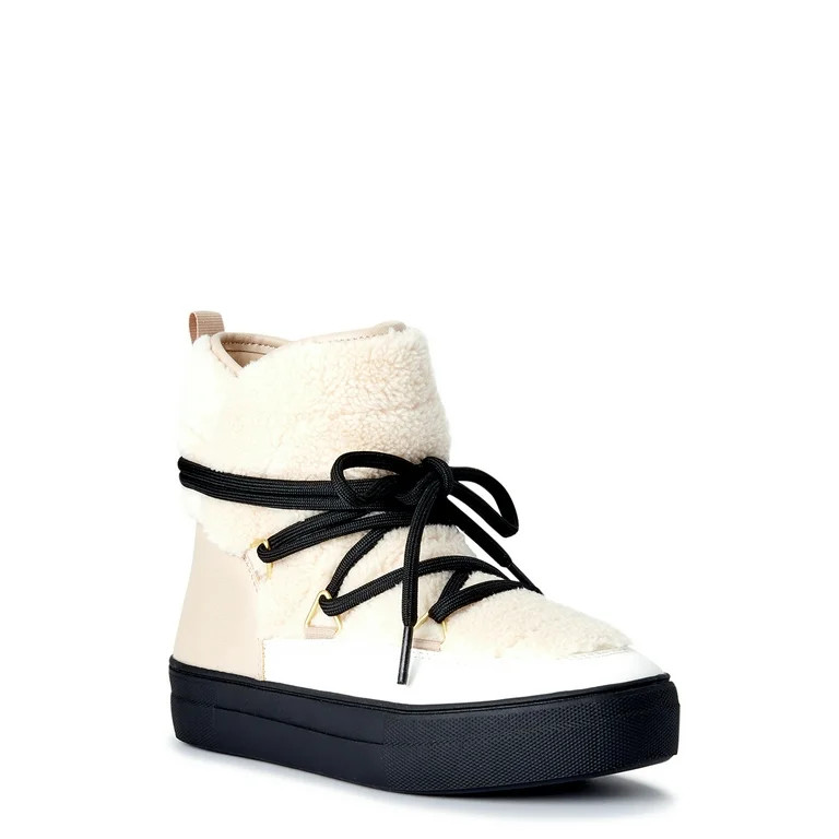 Scoop Women's Faux Shearling Boots - Walmart.com | Walmart (US)