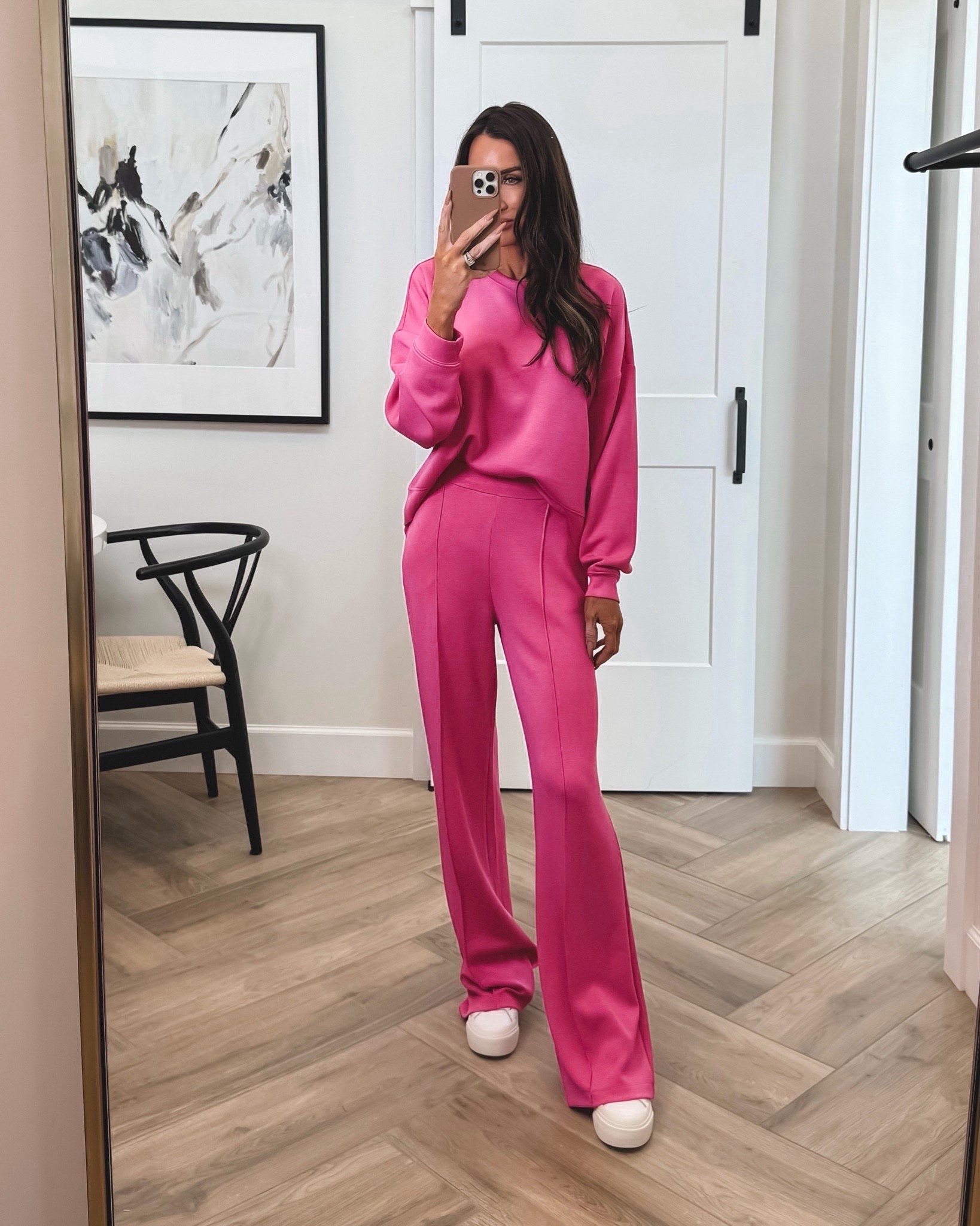 Hello pink!! The best look for less option is back!! And bonus…On Sale for $12 each piece!!!
Sz medium in top for an oversized fit and Sz down in pants to xs 
Walmart scuba knit cozy casual matching set outfit idea, travel outfit, loungewear, comfy at home 


#LTKSeasonal #LTKFindsUnder50 #LTKootd