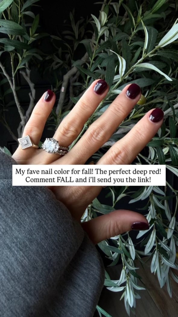 My fave nail color for fall!

Amazon, amazon nail polish, burgundy, fall color, fall nails, deep red