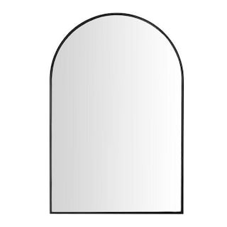 Home Decorators Collection Medium Arched Black Classic Accent Mirror (35 in. H x 24 in. W)-H5-MH-... | The Home Depot