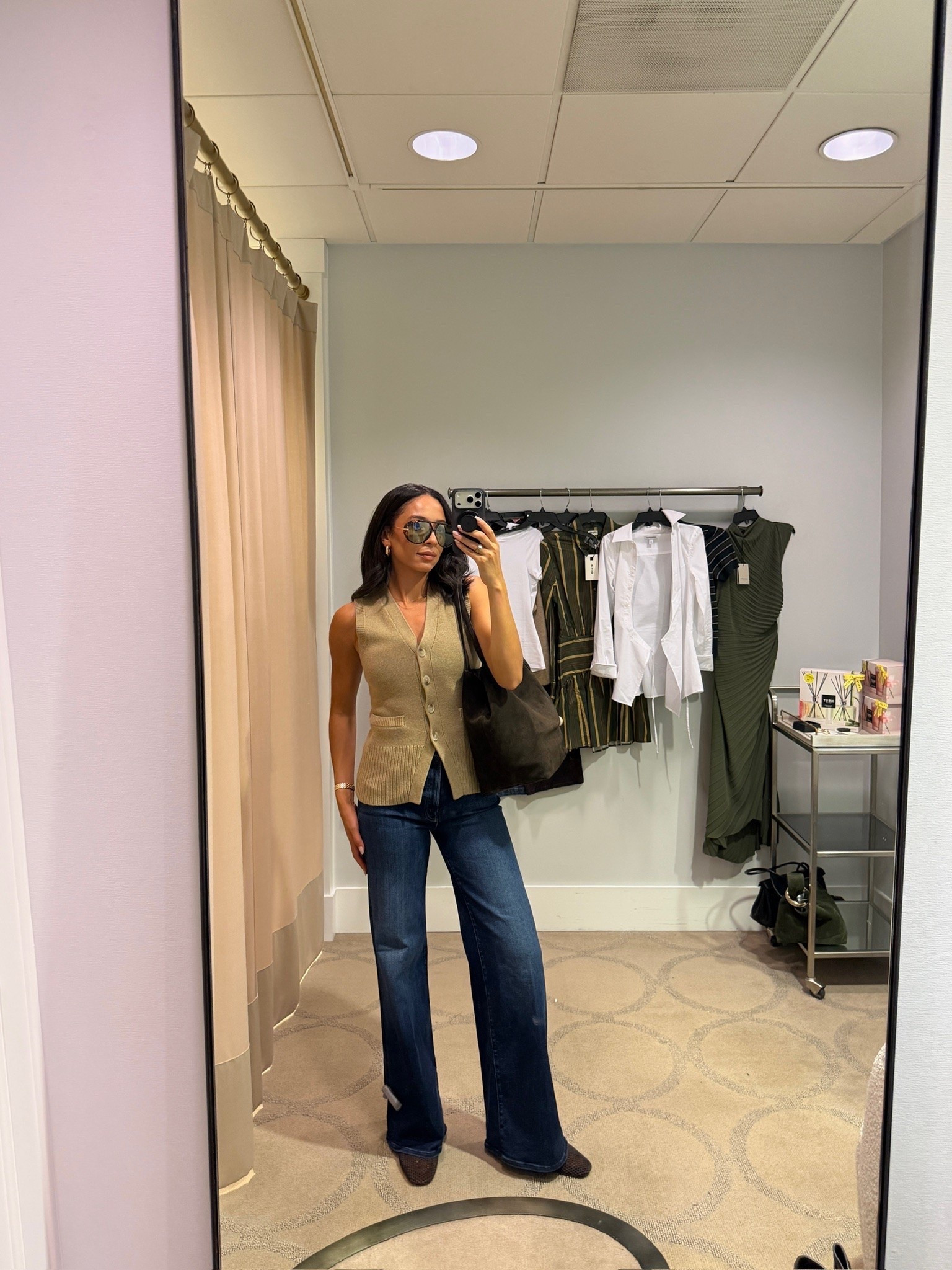 Fall outfit 🍁🍂 Wearing size S sweater vest, jeans fit tts 

fall fashion, nsale, nordstrom sale, nordstrom anniversary sale, nordstrom sale outfit, sale outfit, fall shoes, mom outfit, postpartum outfit, casual outfit, casual chic outfit, mother jeans, designer jeans

#LTKSaleAlert #LTKSeasonal