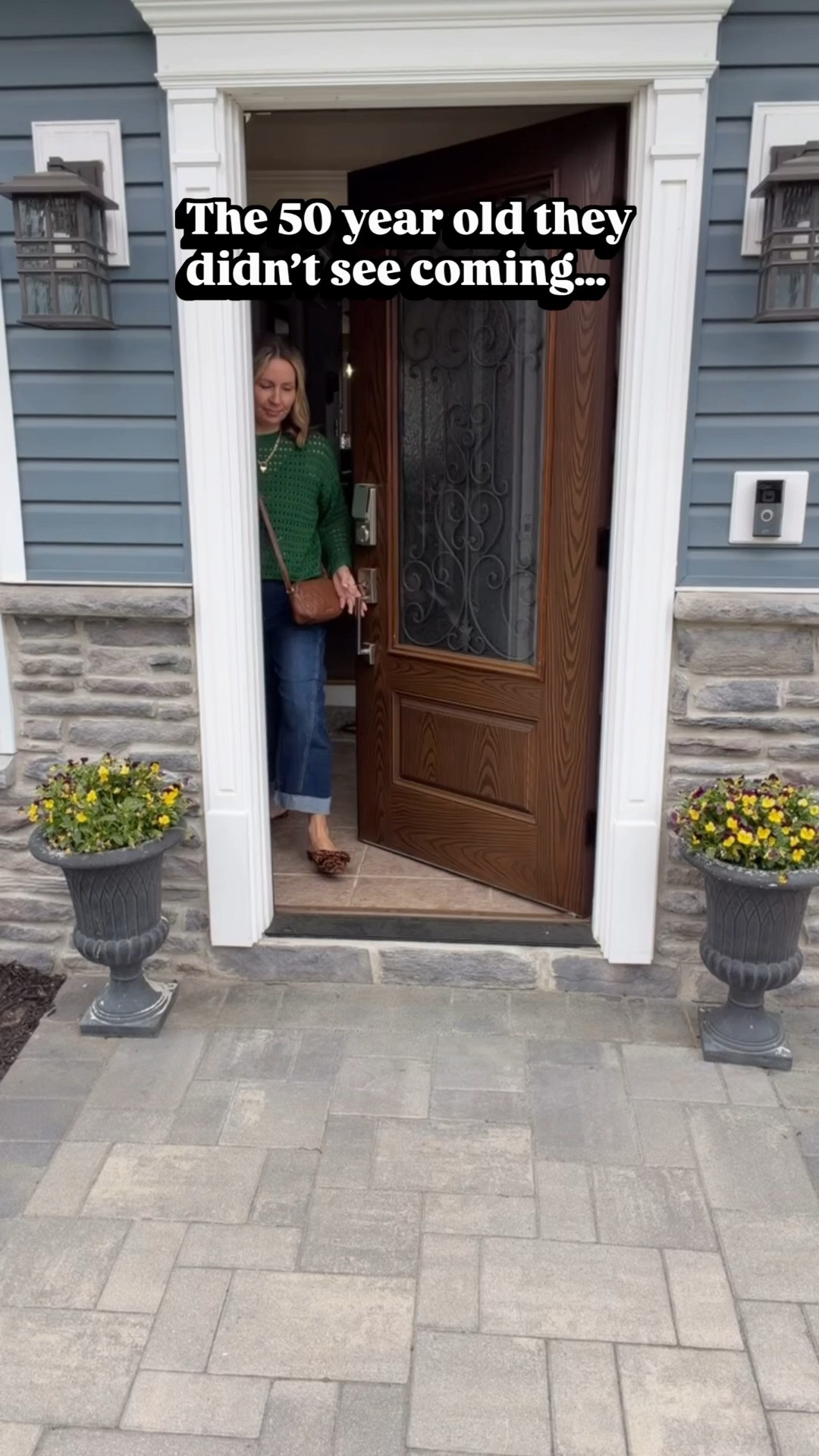 Spring outfits 2026 I’m wearing a size 8 in the cropped barrel jeans, and a medium, and the adorable crochet sweater. Cute for date night 

#LTKSaleAlert #LTKPetite #LTKOver40