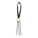 The Country Maui Necklace, Handmade Leather Fringe Pendant Necklace, Women's Leather Wrap Pendant | Amazon (US)