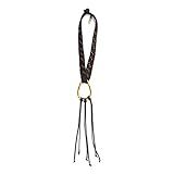 The Country Maui Necklace, Handmade Leather Fringe Pendant Necklace, Women's Leather Wrap Pendant | Amazon (US)