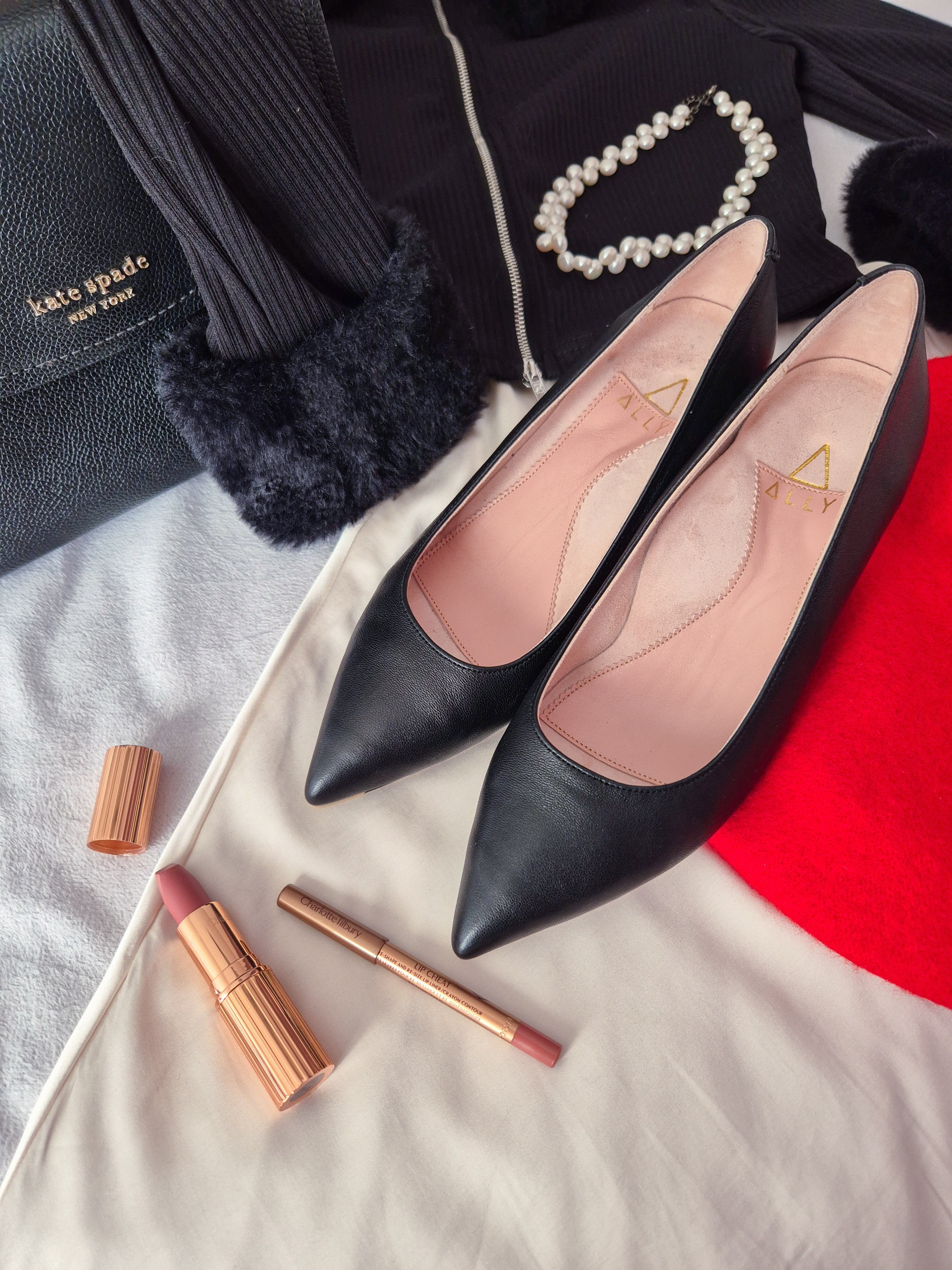 Black leather kitten heels- made to order therefore great for narrow or wide feet.

#LTKPetite #LTKMidsize #LTKootd