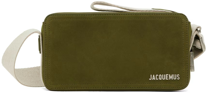 Jacquemus - Khaki Le Chouchou 'Le Cuerda Horizontal' Bag | SSENSE