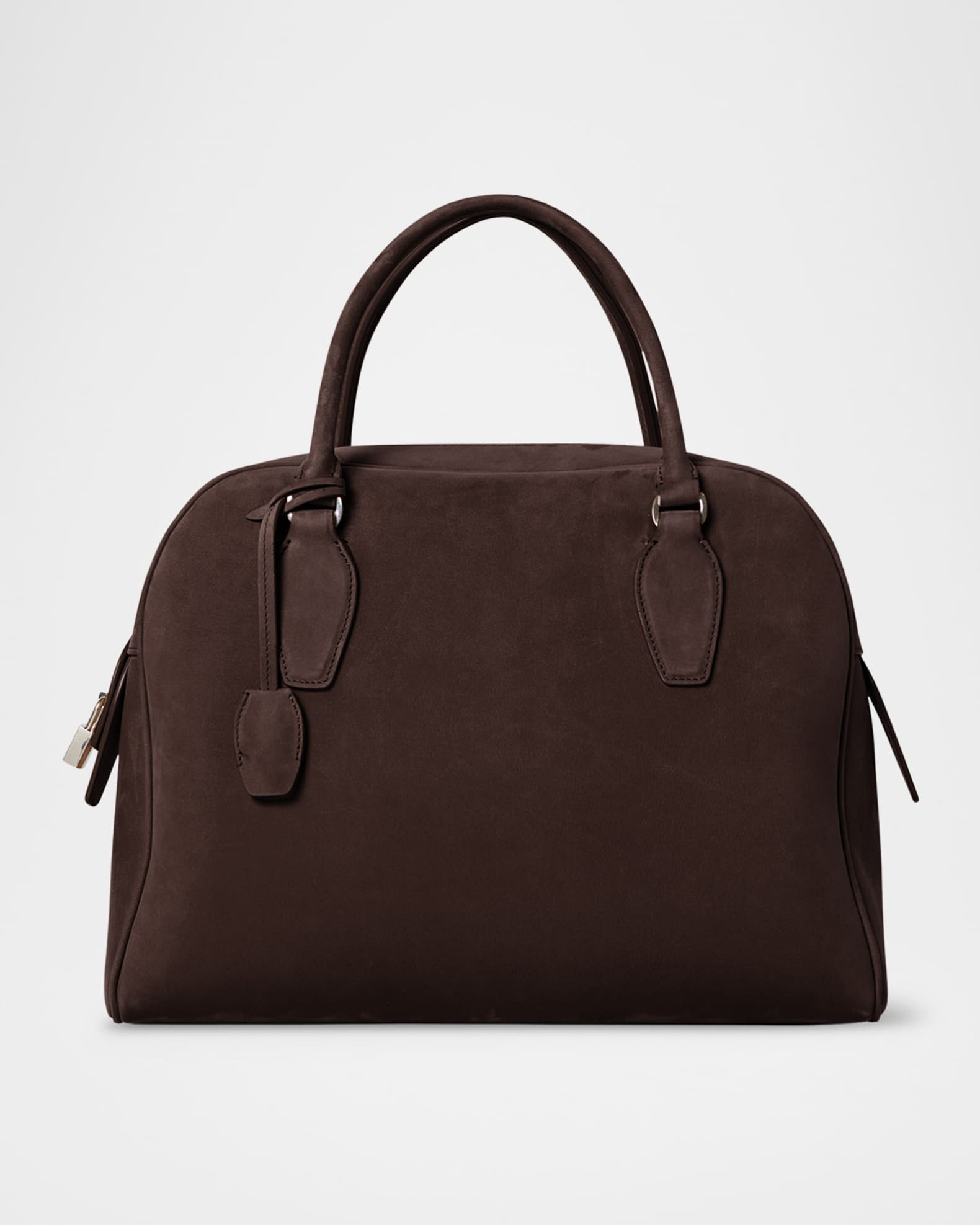 India Zip Top-Handle Bag in Nubuck Leather | Neiman Marcus
