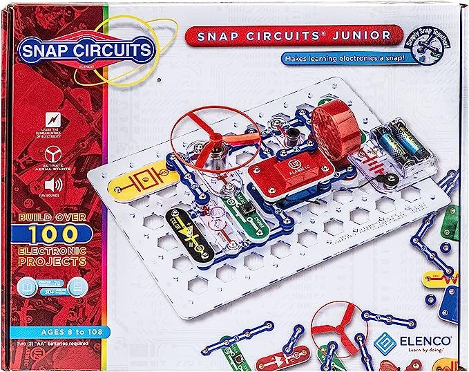 Elenco Snap Circuits Jr. SC-100 Electronics Exploration Kit, Over 100 Projects, Full Color Projec... | Amazon (US)