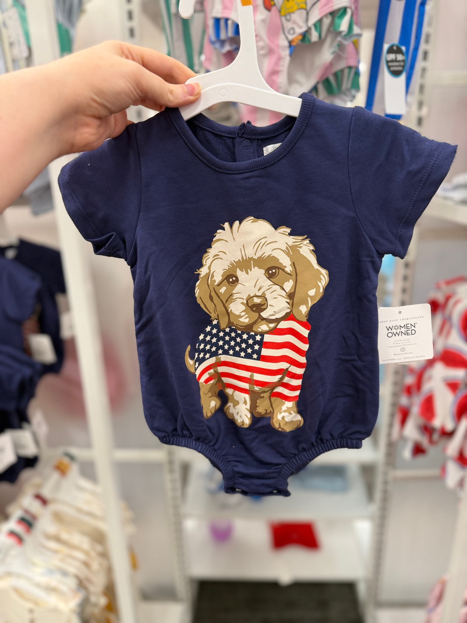 The cutest Goldendoodle baby bumble onesie 

#LTKBaby #LTKKids