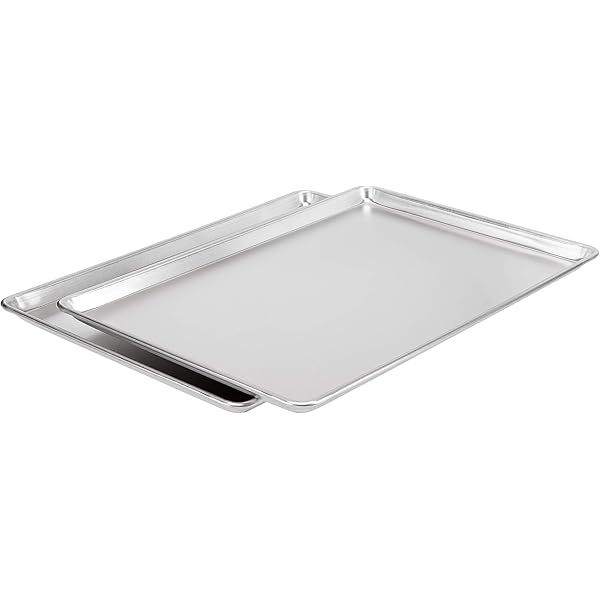Nordic Ware Natural Aluminum Commercial Baker's Half Sheet, 2-Pack, Silver | Amazon (US)