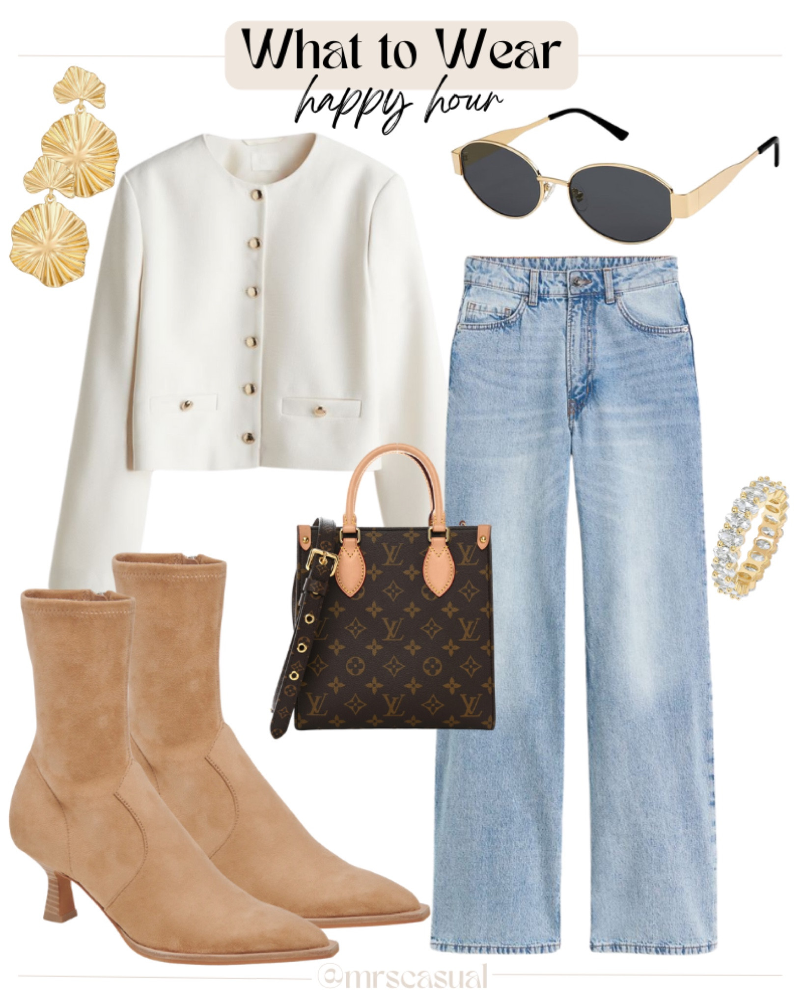 What to wear. Happy hour. Lady jacket and booties 

#LTKShoeCrush #LTKOver40 #LTKFindsUnder100