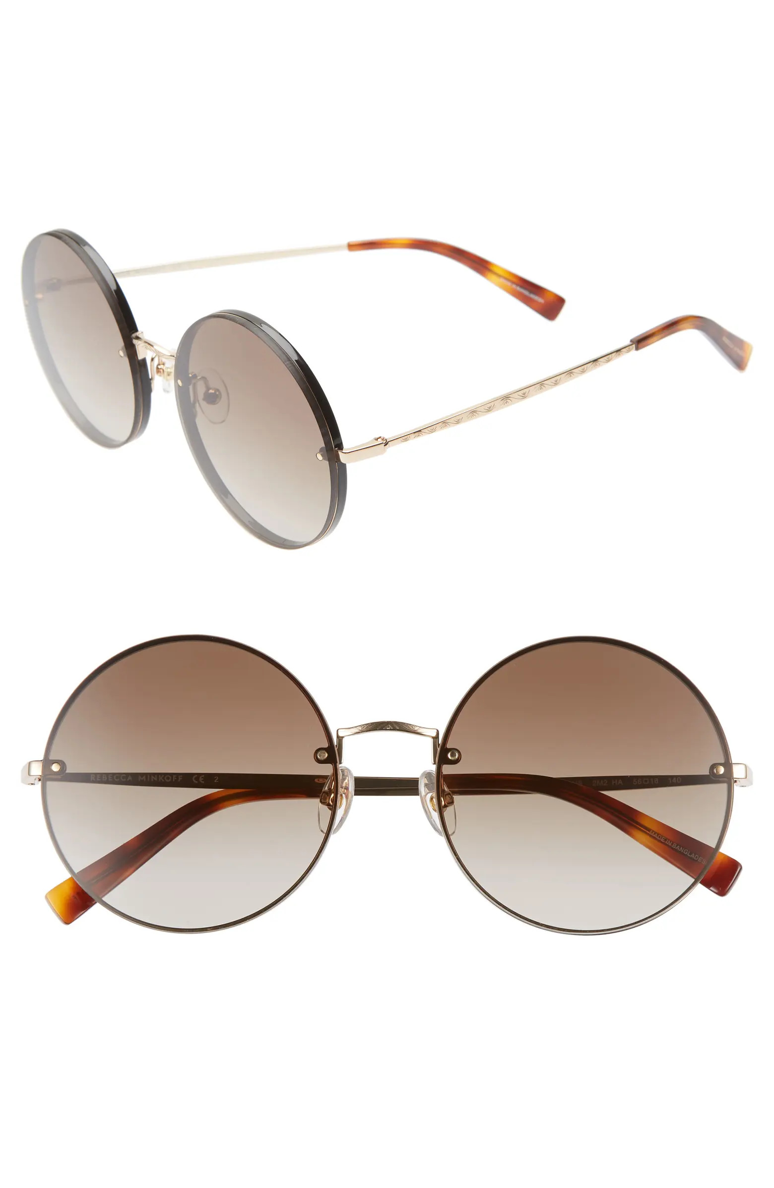 Rebecca Minkoff Gloria1 56mm Round Sunglasses | Nordstrom | Nordstrom