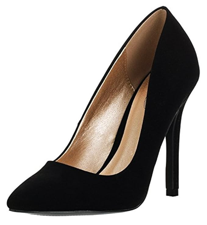 SODA Women's Closed Pointed Toe Stiletto Heel Dress Pump | Amazon (US)