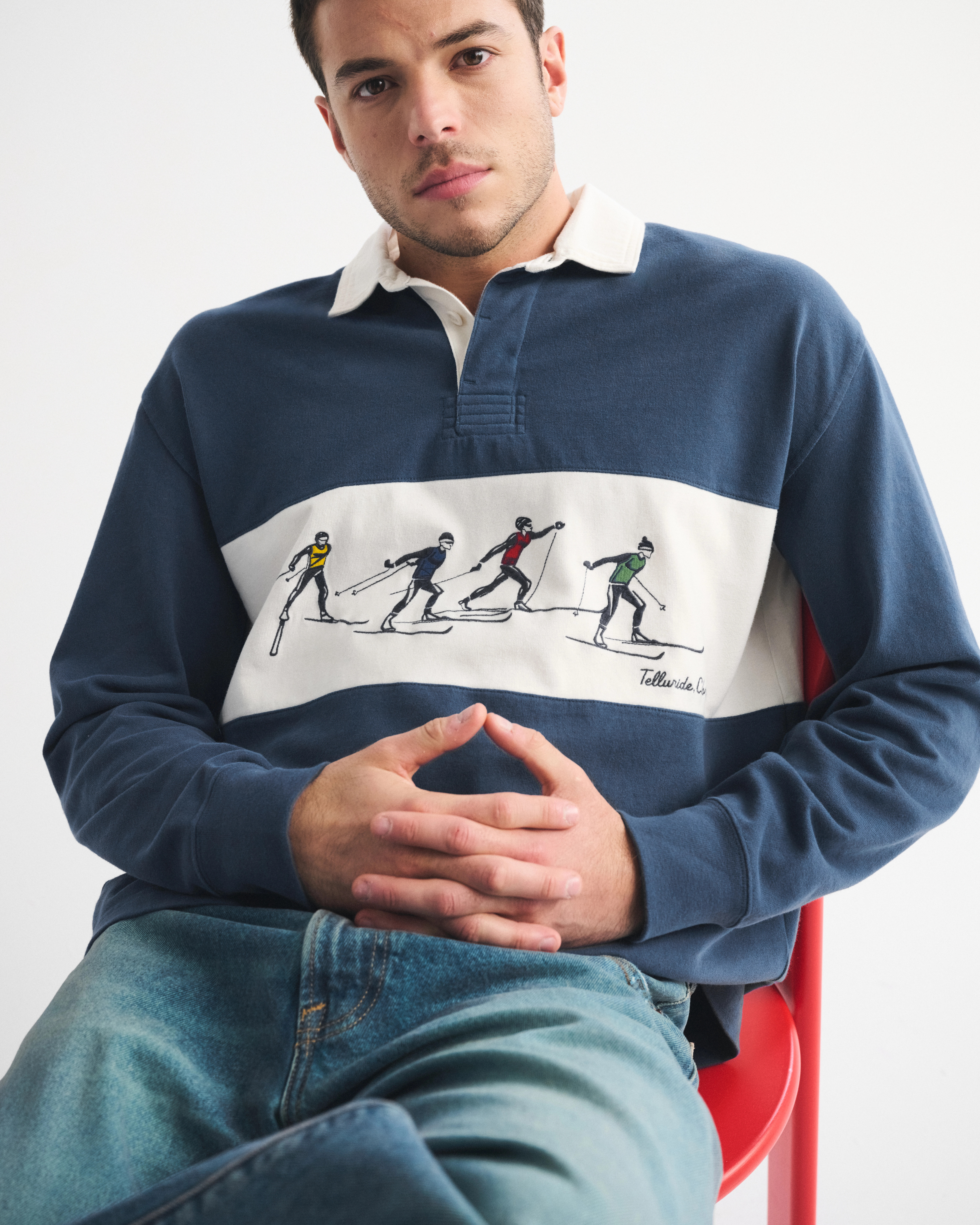 Long-Sleeve Rugby Polo | Abercrombie & Fitch (US)