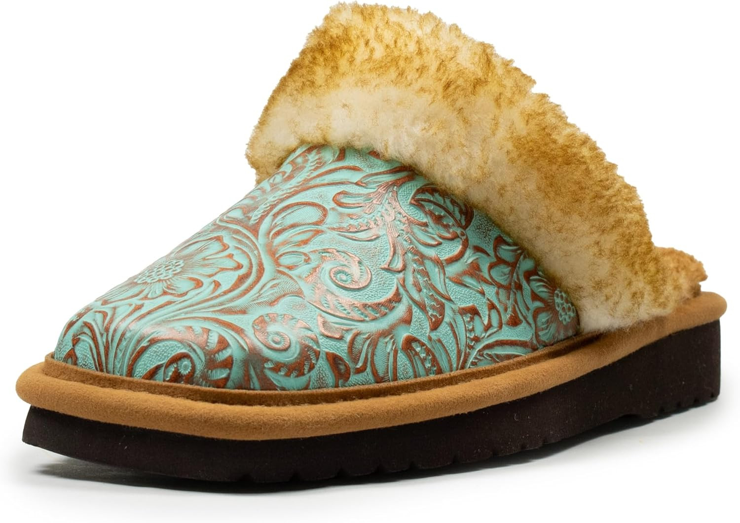 ARIAT Jackie Women's Suede Slippers, Boot Look Square Toe | Amazon (US)