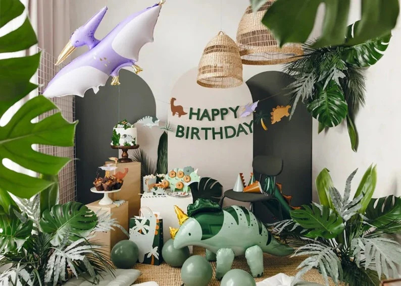 Dinosaur Birthday Banner Dinosaur Birthday Garland Three Rex Party Three Rex Birthday Dinosaur Pa... | Etsy (US)