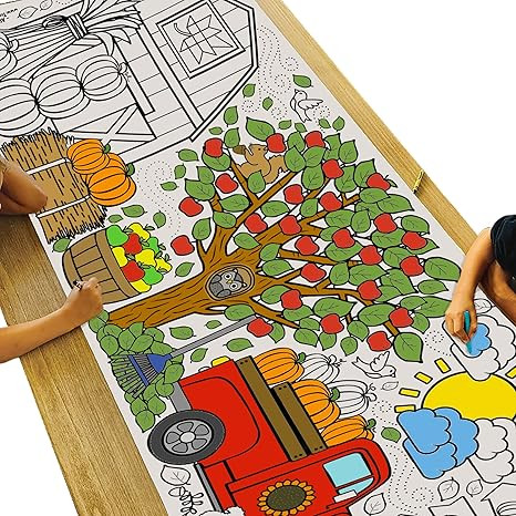 Tiny Expressions – Giant Coloring Posters or Table Covers - Rolled, No Creases 30" x 72" Inches... | Amazon (US)