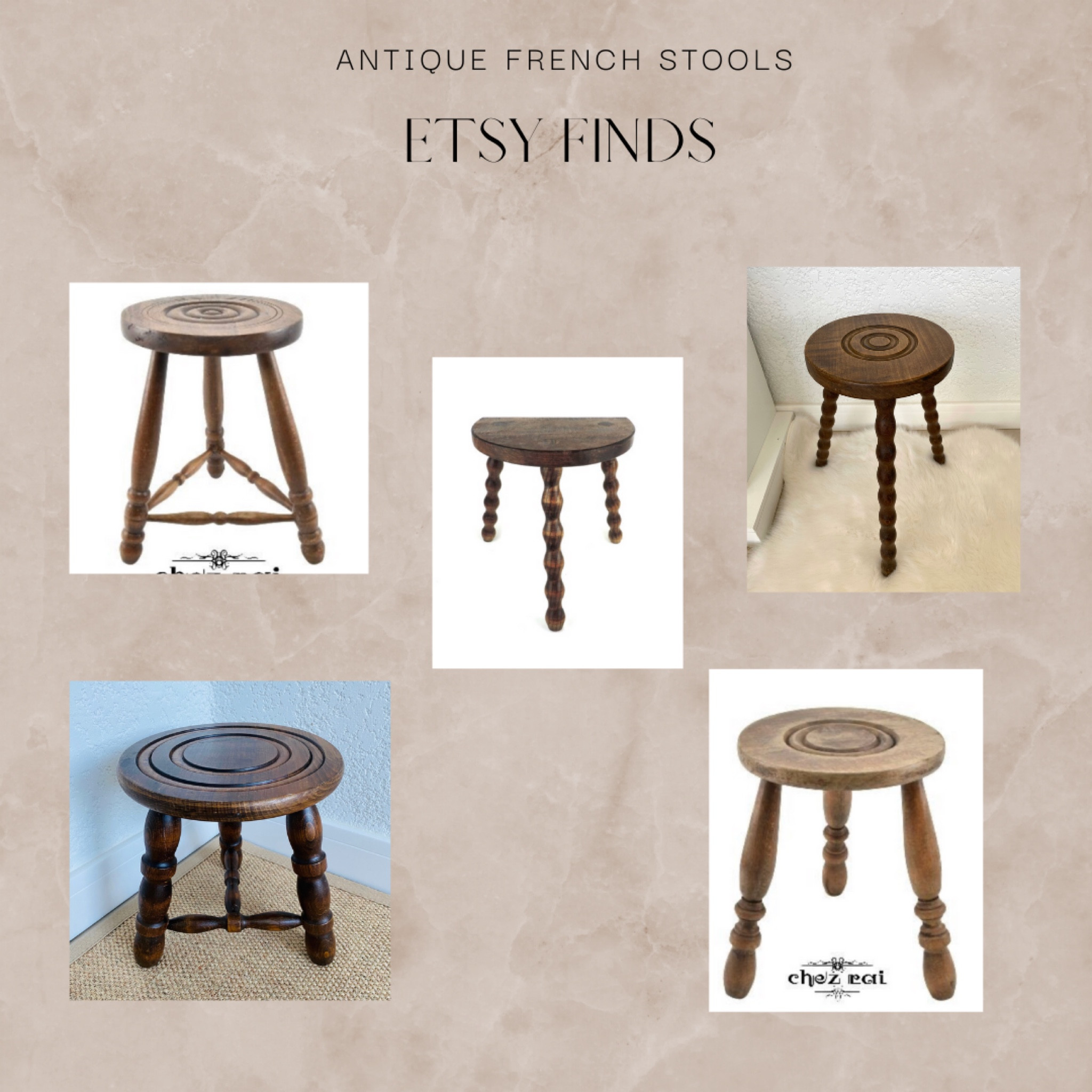 Vintage stools, French stools, Etsy finds, Etsy, home decor, stools, antiques, French stool

#LTKhome