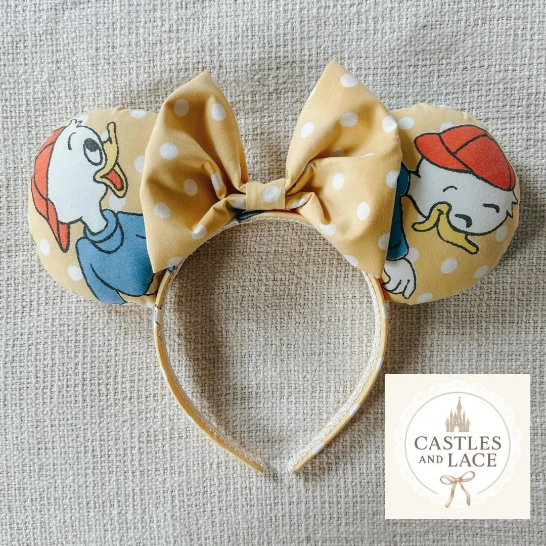 Rare Vintage Reclaimed Late 70’s Disney Print Huey, Dewie, & Louie Mouse Ear Headband - Etsy | Etsy (US)