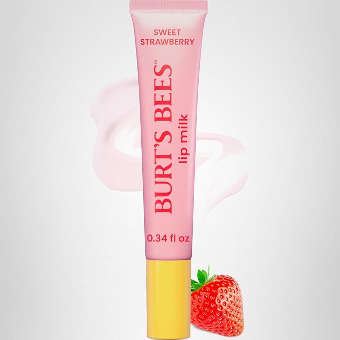 Burt\u2019s Bees Lip Milk, Daily Lip Moisturizer, Sweet Strawberry, Vitamin Enriched Moisturizing... | Amazon (US)
