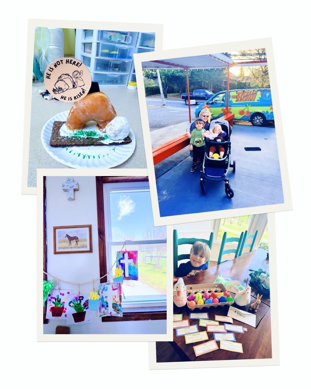 Forever grateful for the cross ✝️ and all that Jesus died to give us life for 🐣 on this Good Friday! 🌿 What a beautiful Easter Week it has been doing all kind of sweet Easter 🐇🥕activities 🥚🎨 and crafts 🖌️🫟, learning all about the Easter story 📖 at our local Bible study group and at home 🏡, going on our *daily* Easter egg hunts 😉 to the chicken 🐓 coop here on the farm 🌾 for fresh goodies 🧺 from our ladies 🐥🥰, celebrating our favorite person’s birthday 🎈 with yummy cake 🎂 (& a date night out for mommy and daddy 🍽️😍), and just making so many sweet memories ⚾️🌳 out here on our dream farm sweet farm 🚜🌸 - Thank you, Jesus!! 🌼🪺 And now we are beach bound 🌊🏝️ with my handsome hubby and these two sleepy 😴 bunnies 🐰 in the backseat!! 🛻 Happy Easter 🐣 Weekend, y’all!! 🌷🌅💐 #easterweek #goodfriday