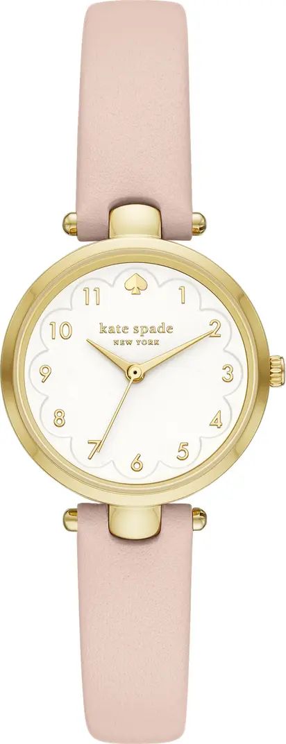 KATE SPADE NEW YORK holland leather strap watch, 28mm | Nordstromrack | Nordstrom Rack