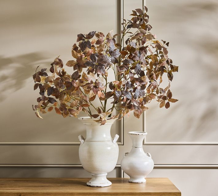 Faux Oversized Chocolate Leaf Branch | Pottery Barn (US)