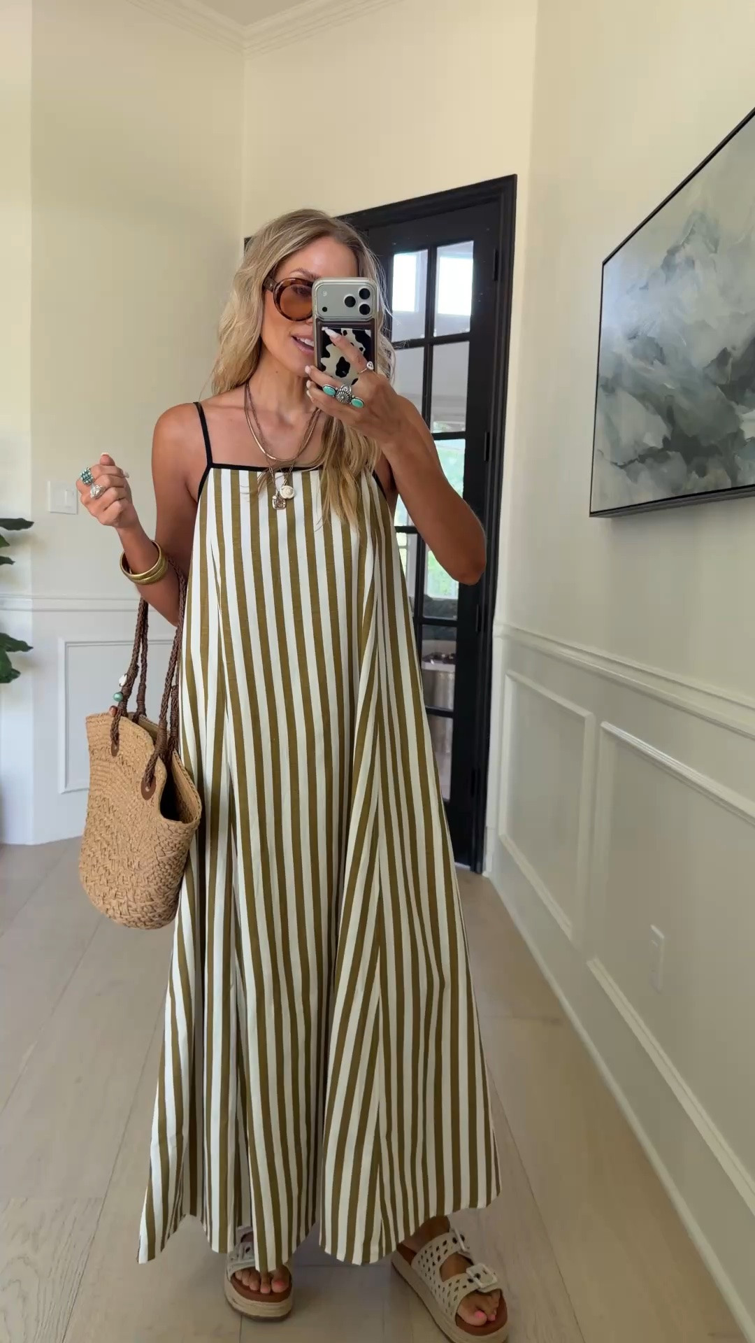 The prettiest easy breezy summer dress from Amazon! I love the fit, pattern and color combo. 

Wearing size s / my tts

#LTKdayinmylife #LTKgrwm #LTKootd
