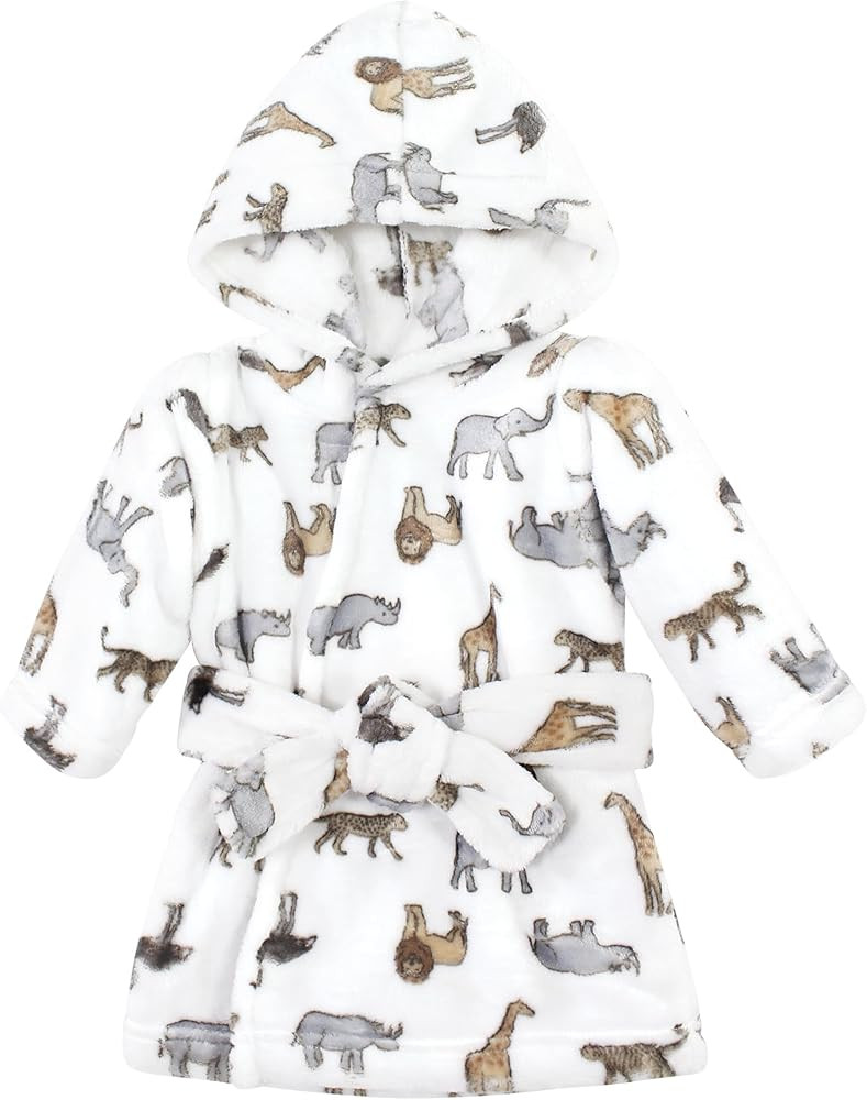 Hudson Baby Unisex Baby Plush Animal Face Bathrobe | Amazon (US)