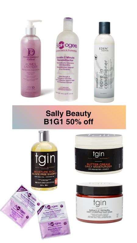 Hair products buy one get one 50% off at Sally Beauty.

#LTKsalealert #LTKbeauty
