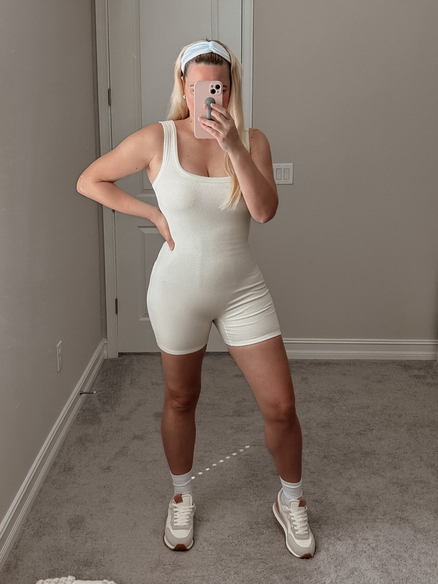 This onesie / romper from SKIMS is perfect for Spring! It’s great as loungewear or athleisure or it can be layered with a jacket or sweater. It’s very flattering as well. It has a lining inside so it’s not see-through. This was a nice surprise! I linked some of my other favorites in addition to this onesie! 

#LTKfit #LTKunder100 #LTKcurves