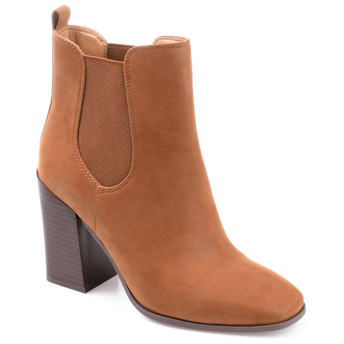 Journee Collection Womens Maxxie Tru Comfort Foam Pull On Stacked Heel Booties | Target