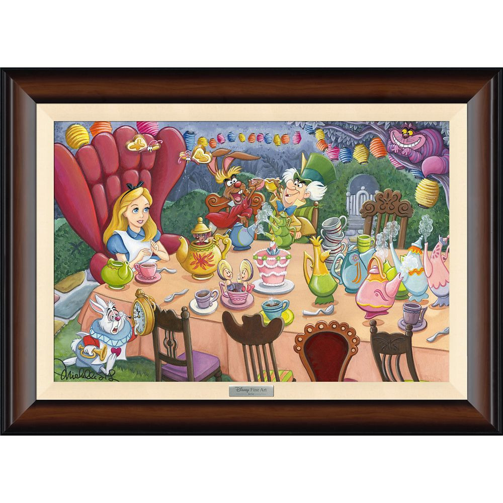 Alice in Wonderland ''Tea Time in Wonderland'' by Michelle St.Laurent Framed Canvas Artwork Limited Edition Official shopDisney | Disney Store