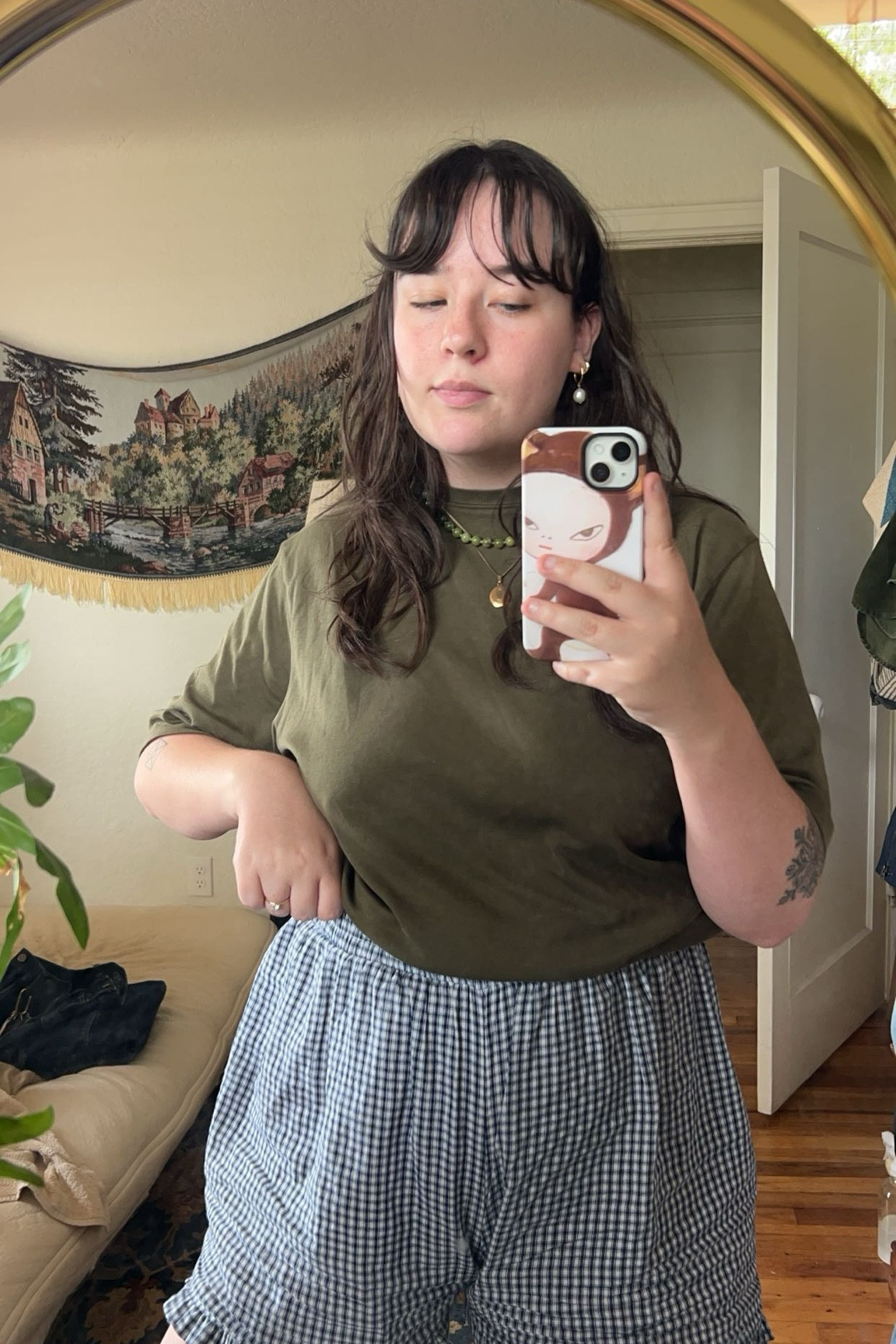 my favorite shorts at the moment! they’re so flowy & comfortable. I also own their gingham pants & sleep set! such good quality 🤍