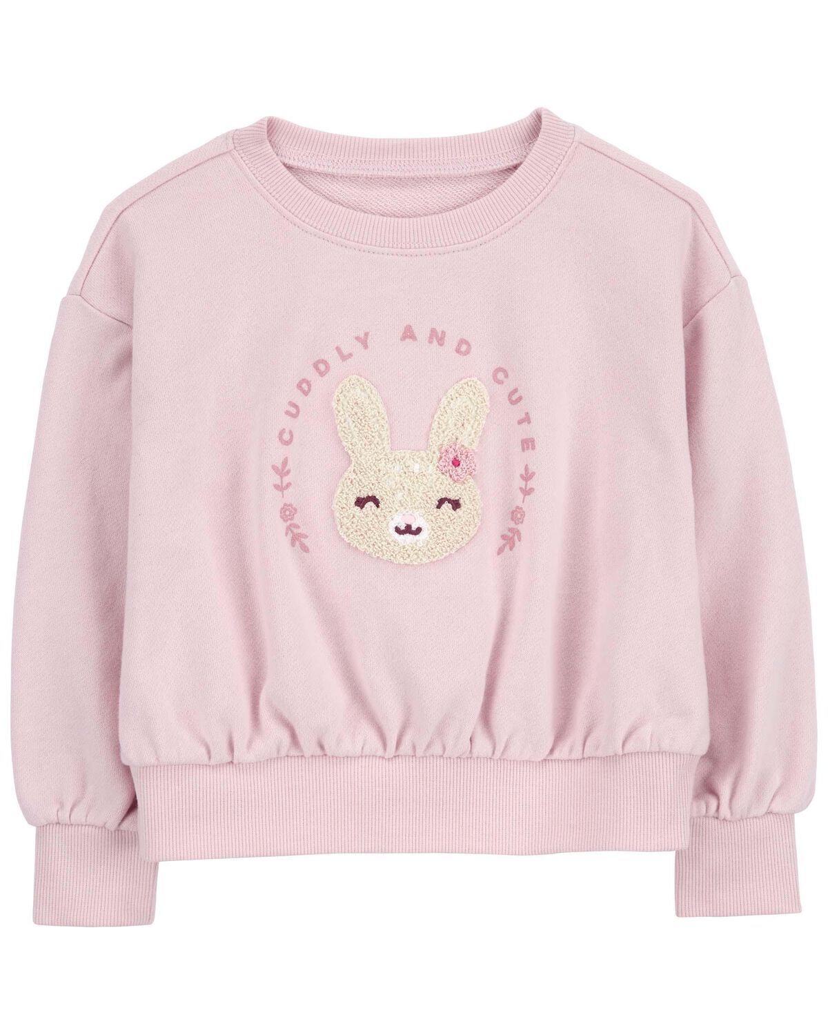 Pink Toddler Bunny Pullover Sweatshirt | carters.com | Carter's