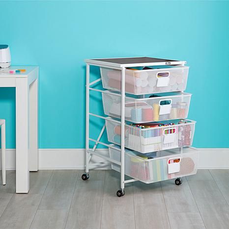 Origami 4 Drawer Cart with Wheels - 20029519 | HSN | HSN