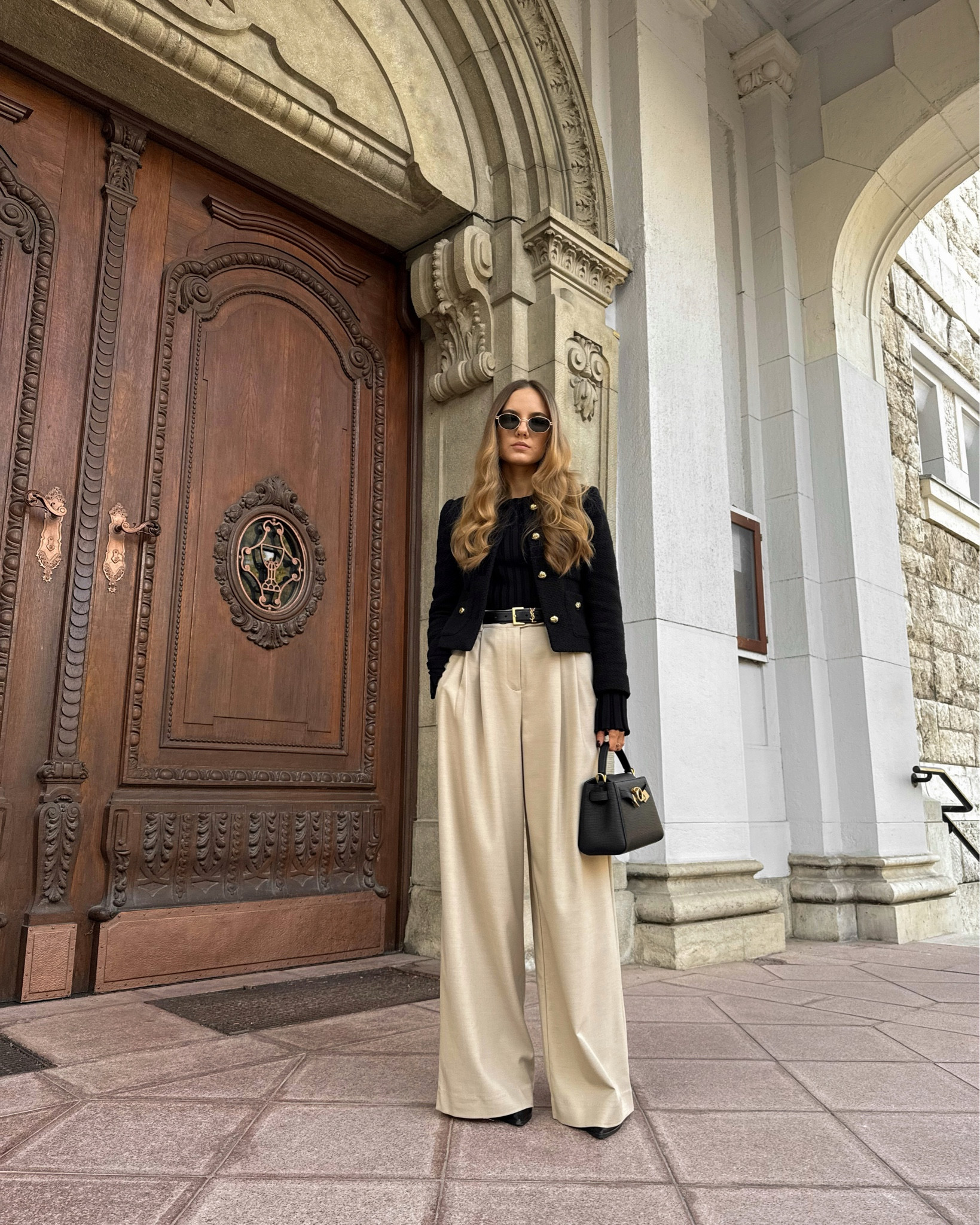 always love a dramatic wide-leg moment 🕊️ *top & trousers gifted by Dissh

wide-leg trousers | tailored trousers | elevated classics | neutral wardrobe | cropped jacket | minimal style 

#LTKWorkwear #LTKStyleTip