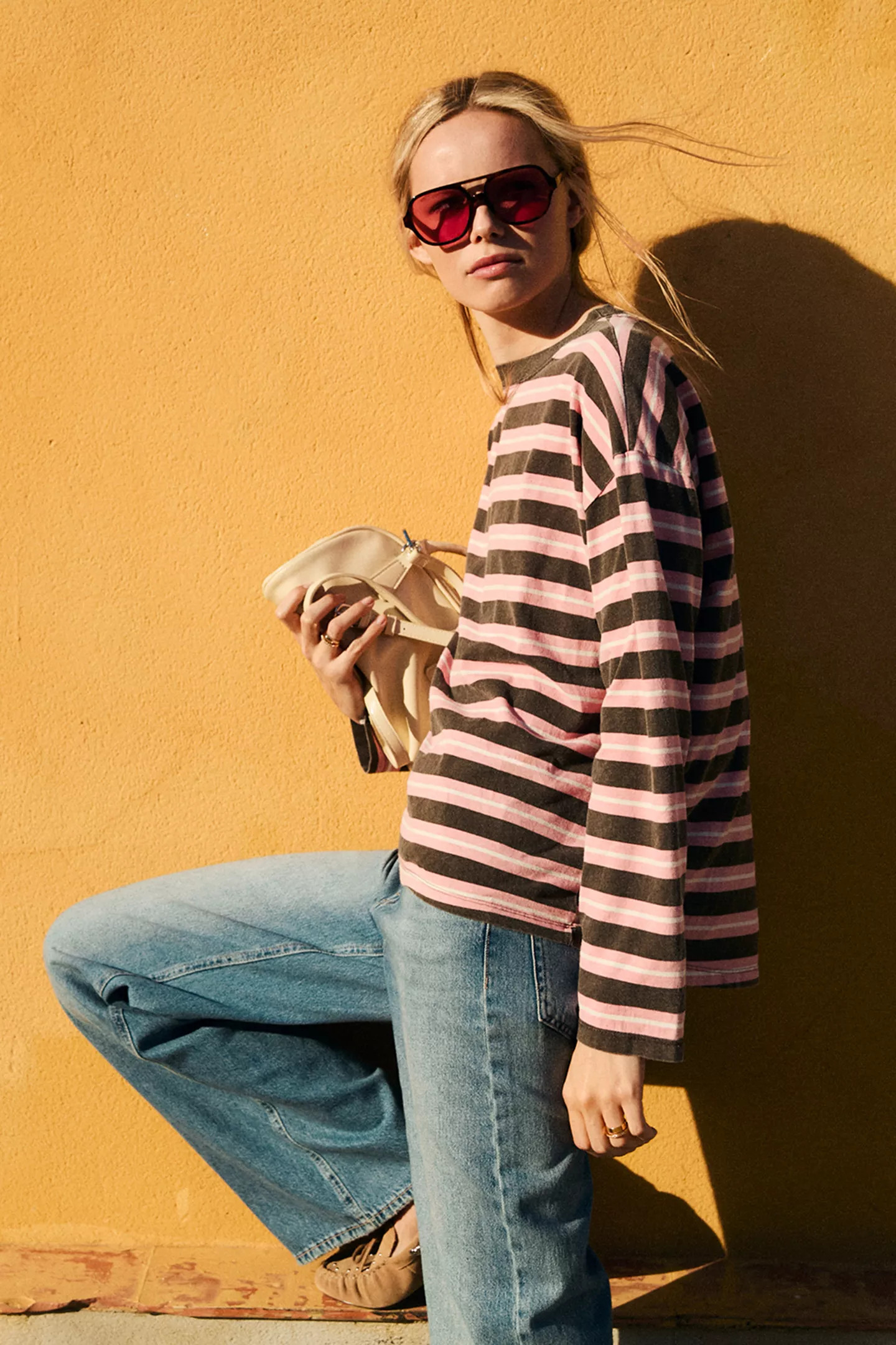 Oversize striped T-shirt | PULL and BEAR UK