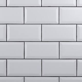 Merola Tile Crown Heights Beveled Matte White 3 in. x 6 in. Ceramic Wall Tile (170 Cases/1025.10 sq. | The Home Depot