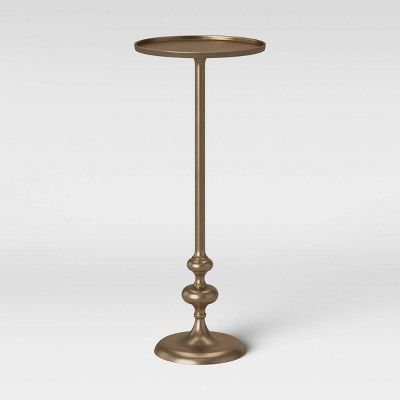 Londonberry Turned Accent Table Brass - Threshold™ | Target