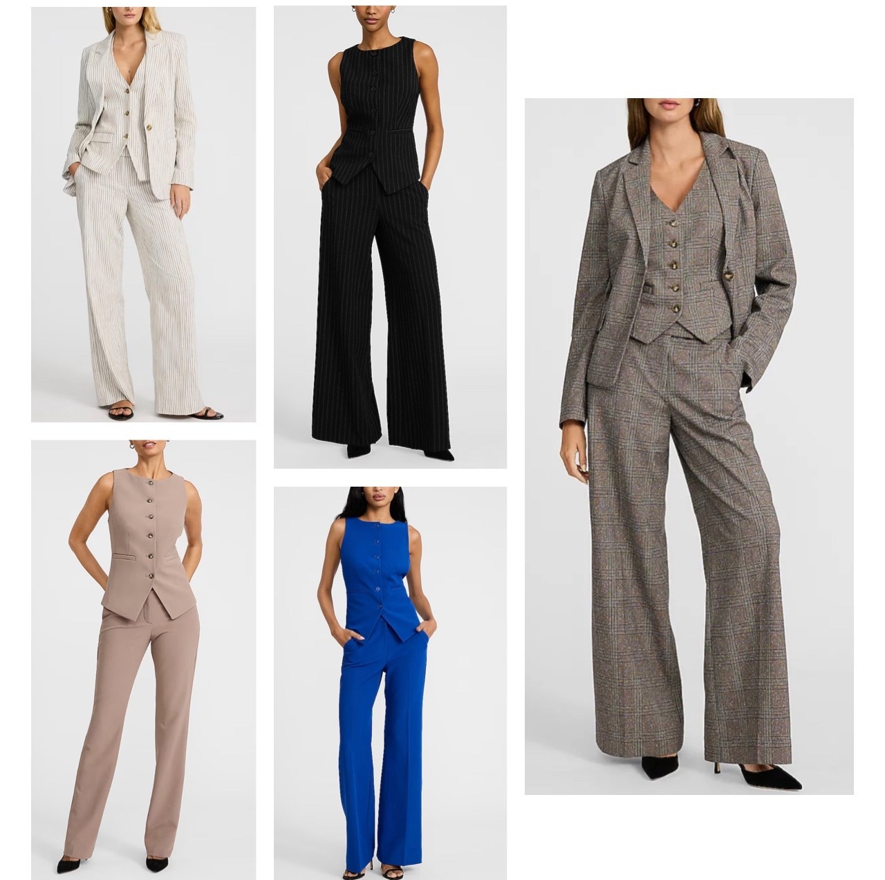 Shop for clean cut suit styles for the fall and winter! 3 piece suits and many other styles for the office #suitvest #blazer #Sale #womenssuits #workwear 

#LTKSaleAlert #LTKWorkwear #LTKStyleTip