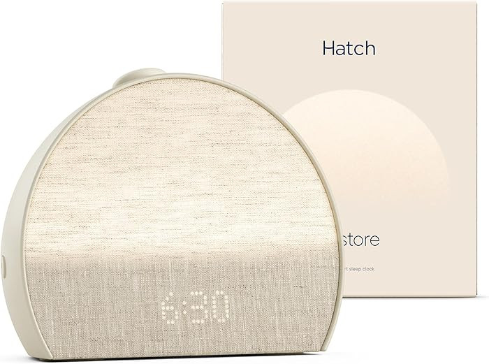 Hatch Restore 3 Sunrise Alarm Clock, Sound Machine, Smart Light (Putty) - White Noise, Screen-Fre... | Amazon (US)