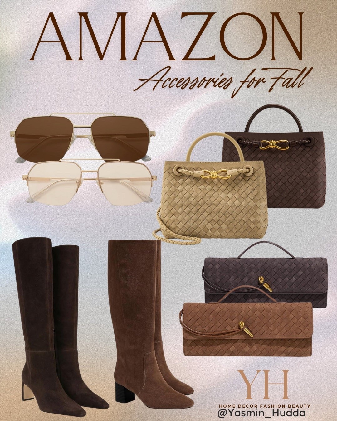 Loving the accessories for fall!
Suede handbags
Neutral accessories
Sunglasses
Designer look for less accessories 
Amazon finds

#LTKStyleTip #LTKFindsUnder100 #LTKSaleAlert
