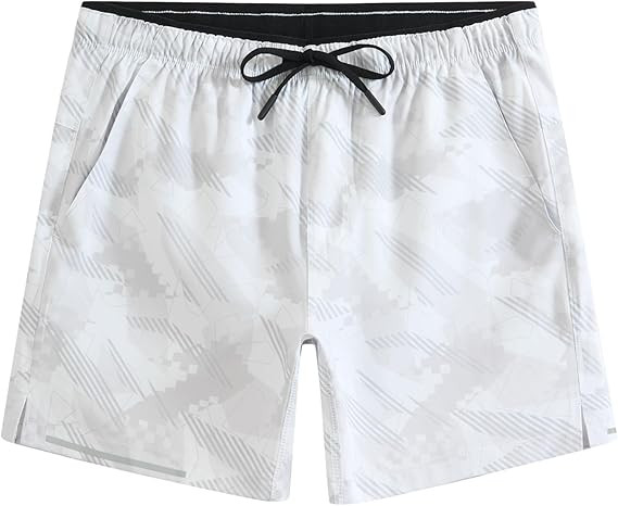 maamgic Mens Running Shorts Workout 6" Marathon Lightweight Quick Dry Gym Shorts with Zip Pocket | Amazon (US)